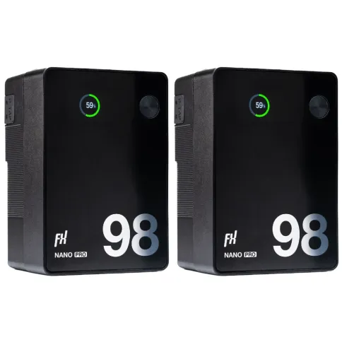 Fxlion Nano Pro 98Wh 14.4V V-Mount Battery with PD 100W - 2-pack_1.webp