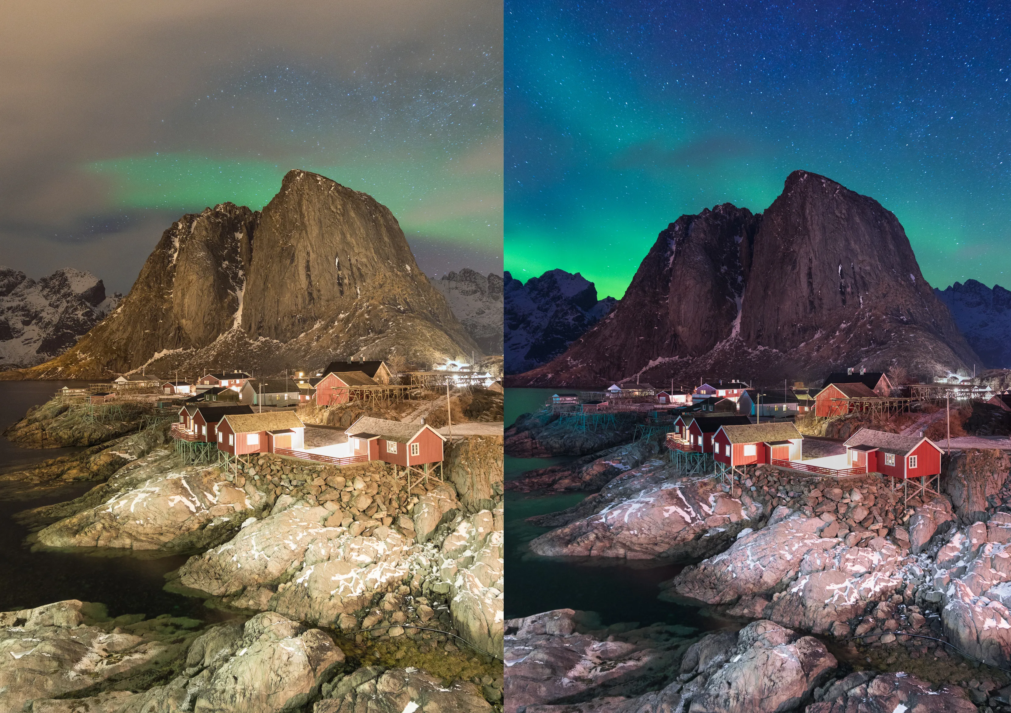 Harmen Piekema Noorwegen NiSi sample Hamnøy_30sec_F_2.8_ISO2000_ Natural Night filter vergelijk.jpg