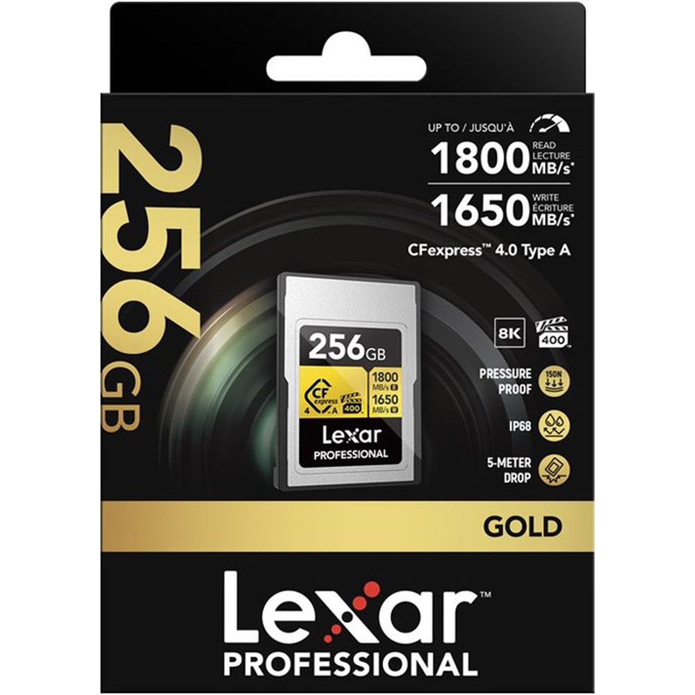 Lexar CFexpress PRO Typ A Gold 4.0 Serie 256 GB R1800/W1650 MB/s - VPG400