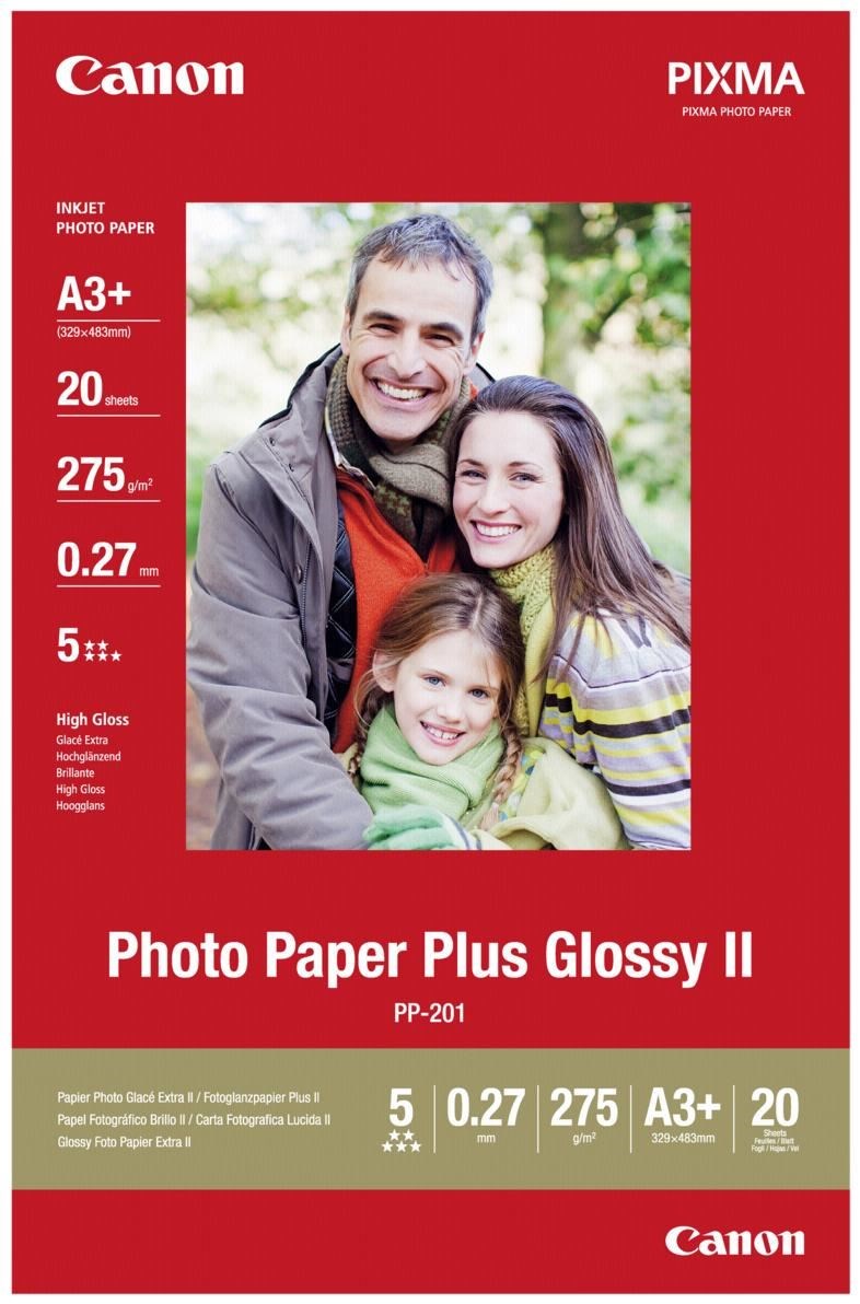 Canon PP-201 Photo Paper Plus Glossy II A3+ 275g 20 Blatt