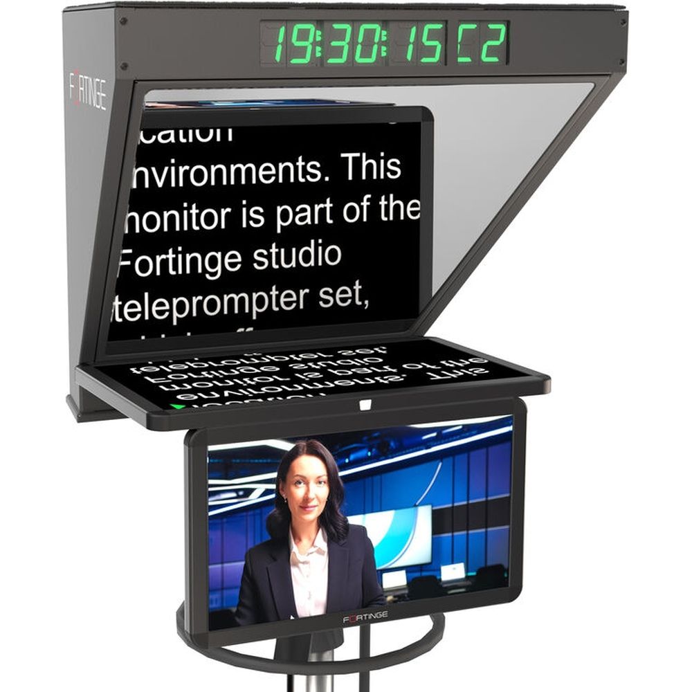 Fortinge ROBO 19-Zoll-Studio-Teleprompter für PTZ-Kameras