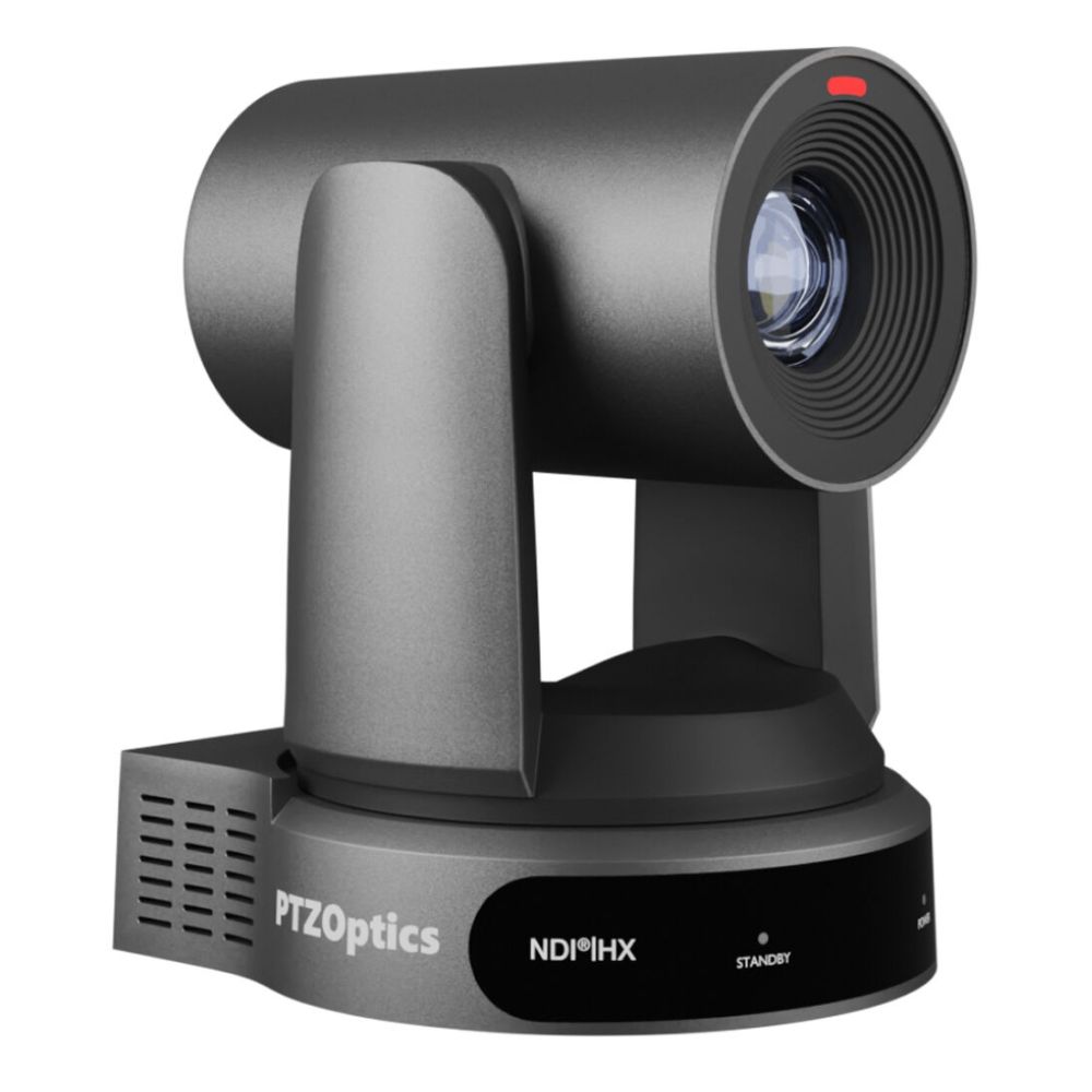 PTZOptics Move 4K, eine PTZ-Kamera der 3. Generation, 30x optischer Zoom grau