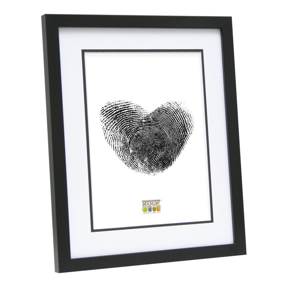 Deknudt Fotorahmen in Schwarz mit Passepartout 15x20 S43AK2
