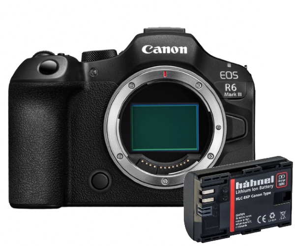 Canon EOS R6 mark III Gehäuse + Hahnel LP-E6P Akku