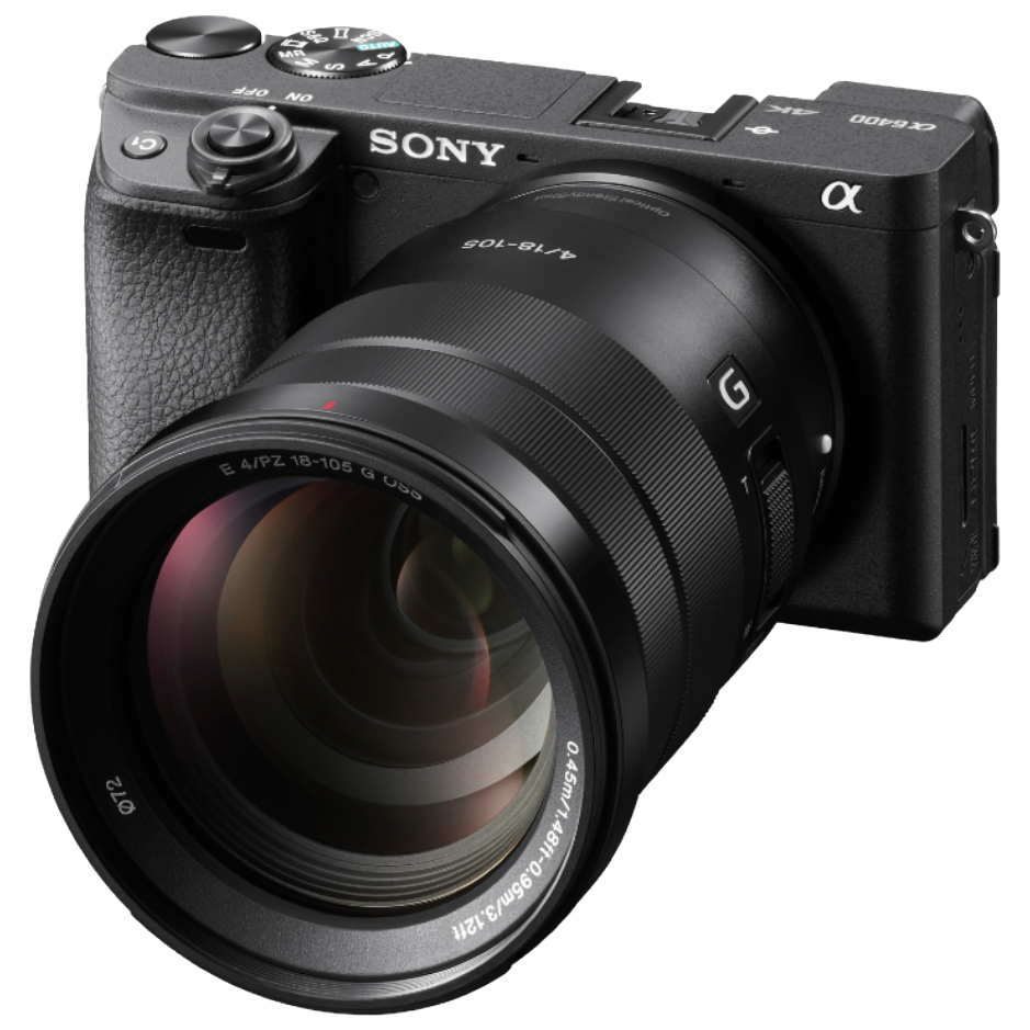 Sony Alpha 6400 schwarz + SEL 18-105mm F/4.0 G OSS Powerzoom E-Mount
