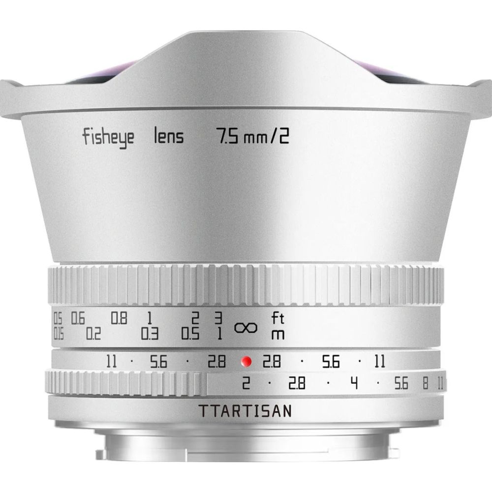 TTArtisan APS-C 7,5 mm F/2.0 Fuji X-Mount silber