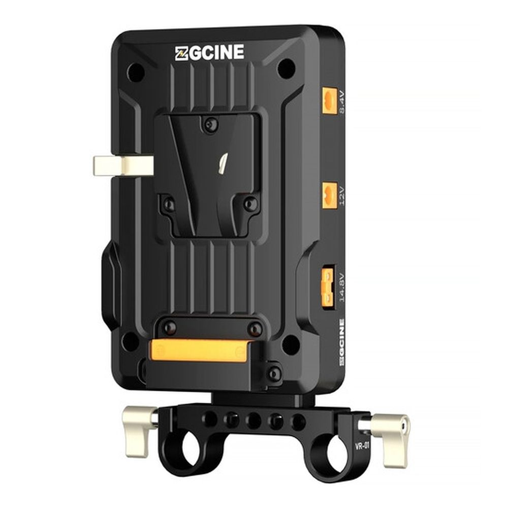 ZGCINE Neigbare V-Mount Platte auf 15mm Stangenhalterung