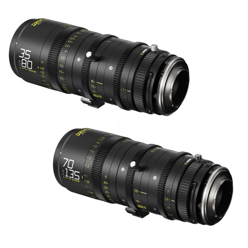 DZOFilm Catta FF Zoom Bundle 35-80mm + 70-135mm T2.9 Schwarz E-Mount im Hard Case