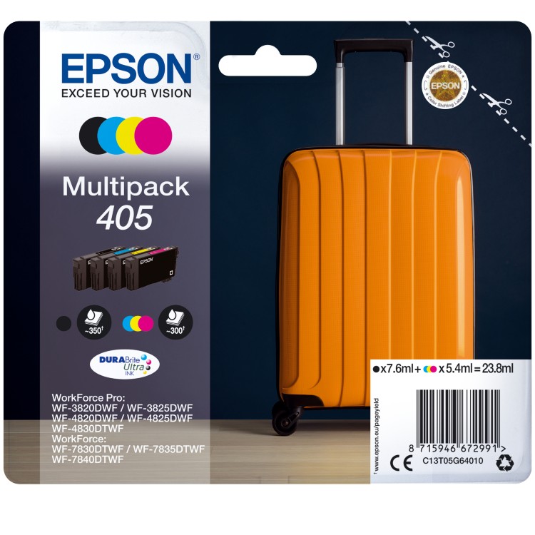 Epson Multipack 4-Farben 405 DURABrite Ultra Tinte
