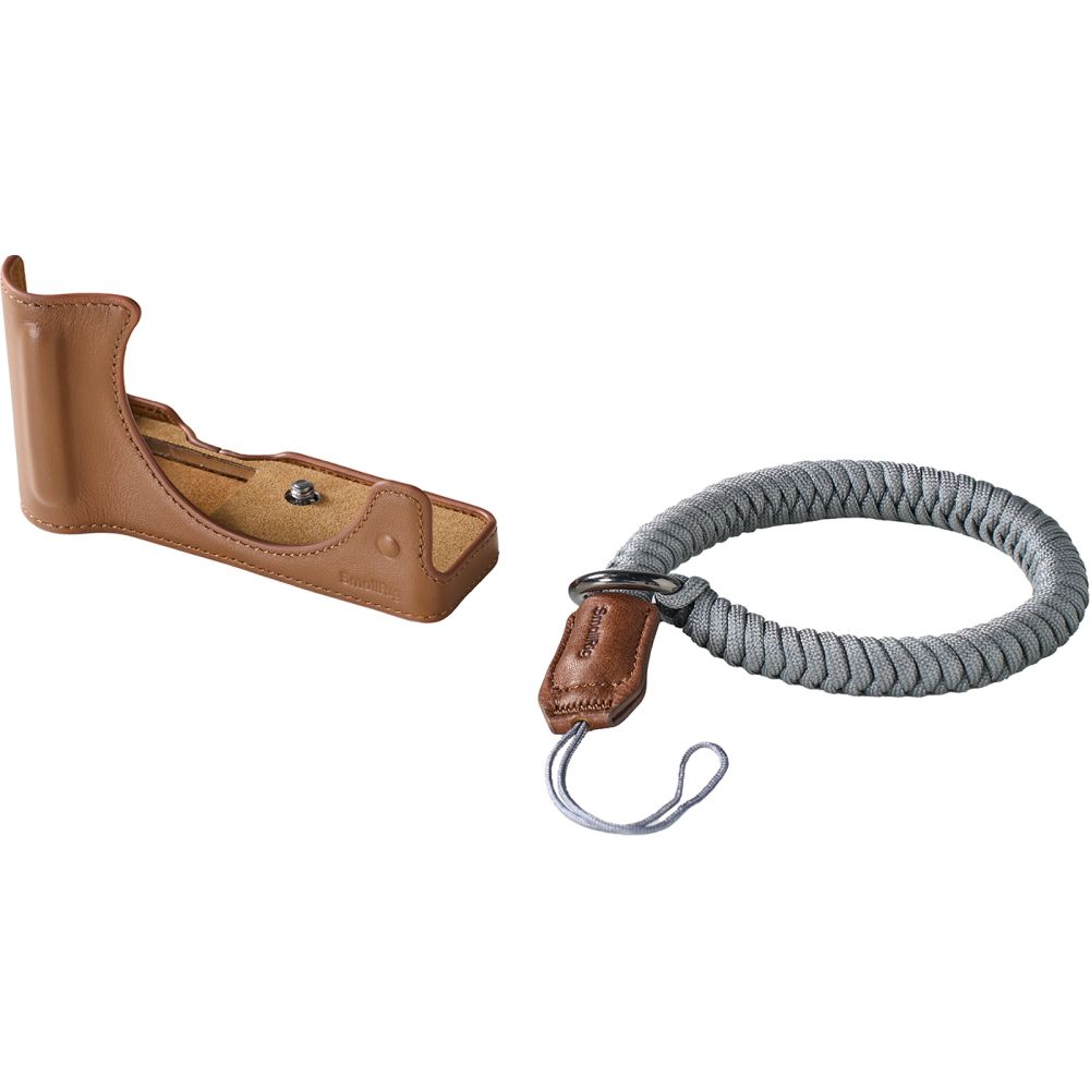 SmallRig 5432 Halb-Ledertasche für Canon EOS R50 V (Braun)