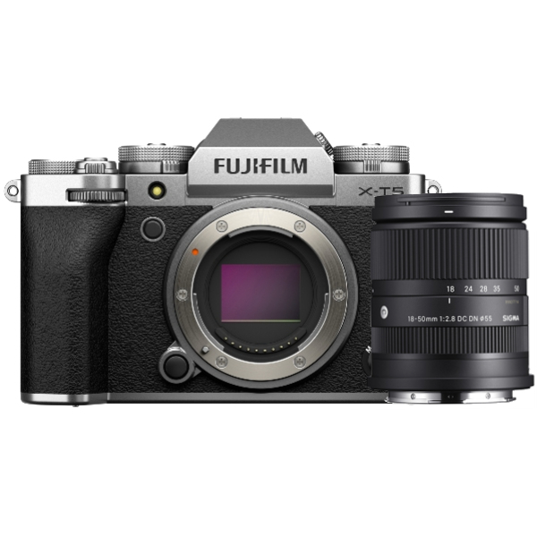 Fujifilm X-T5 Silber + Sigma 18-50mm F/2.8 DC DN Contemporary Fujifilm X