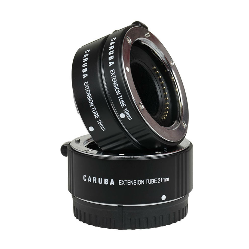 Caruba Zwischenringsatz für Nikon 1 Systemcamera mit Metallhalterung