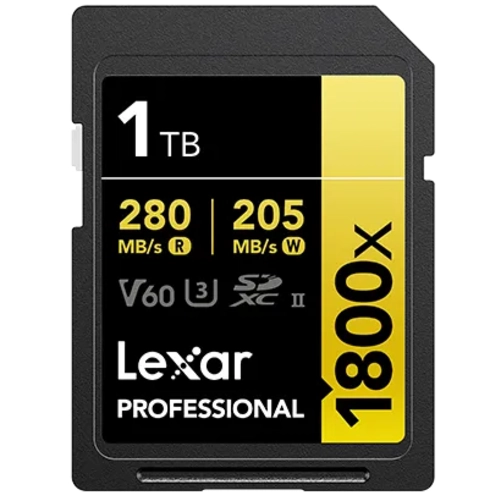 Lexar Professional Gold SD-Karte UHS-II - R280/W205 MB/s - 1TB - V60