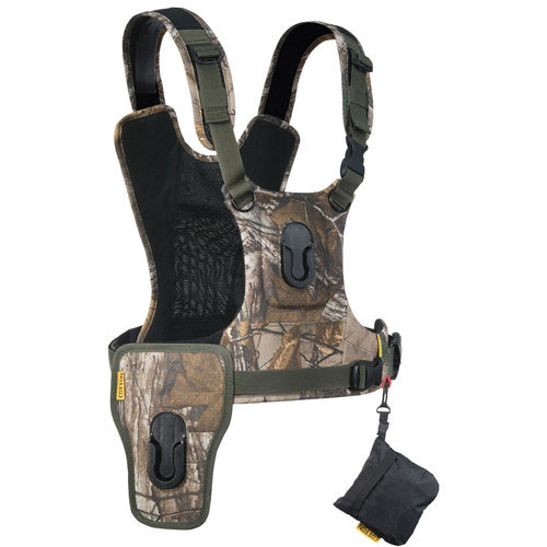Cotton Carrier Camera Vest für 2 camera's mit HüftholsterRealtree XTRA Camo