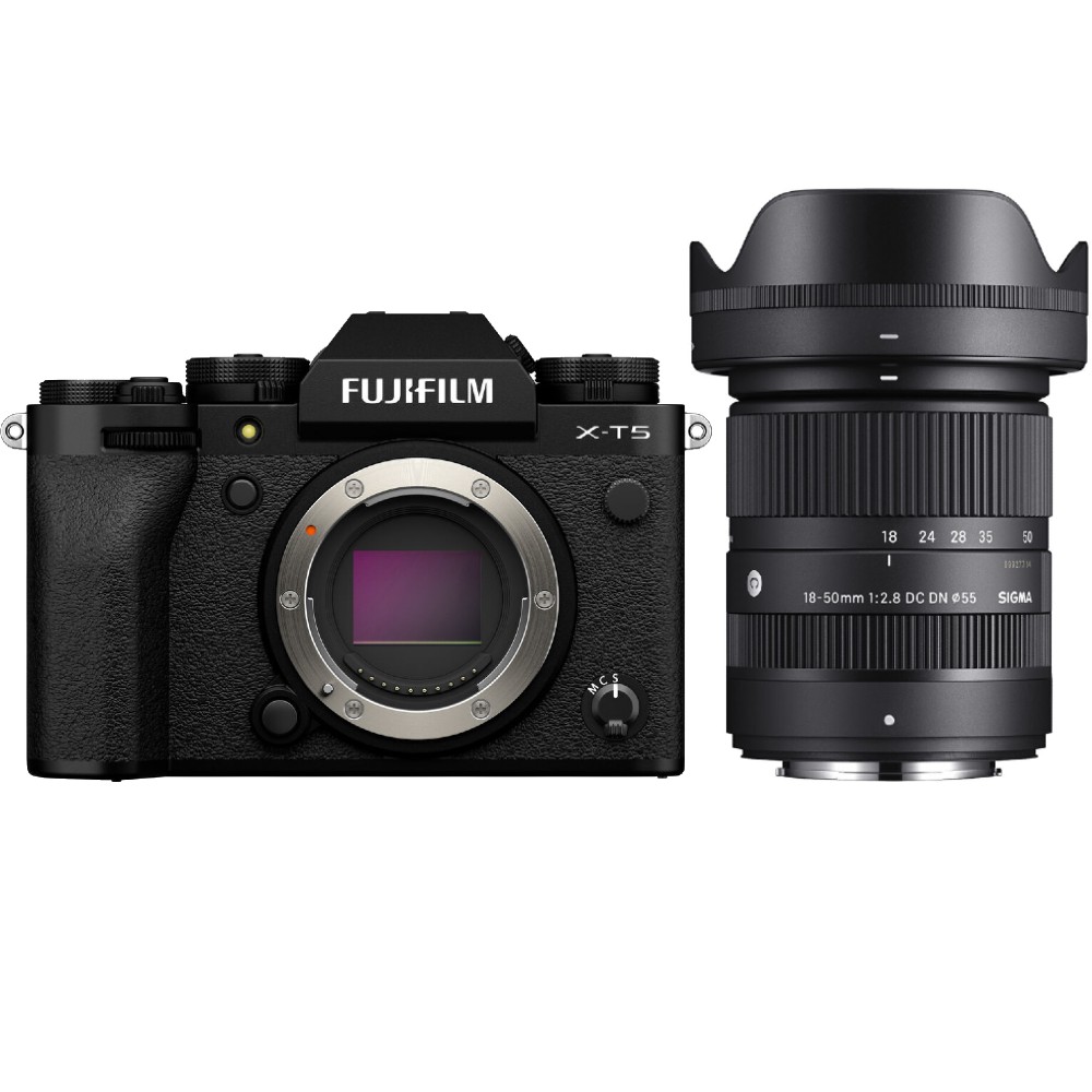 Fujifilm X-T5 schwarz + Sigma 18-50mm F/2.8 DC DN Contemporary Fujifilm X