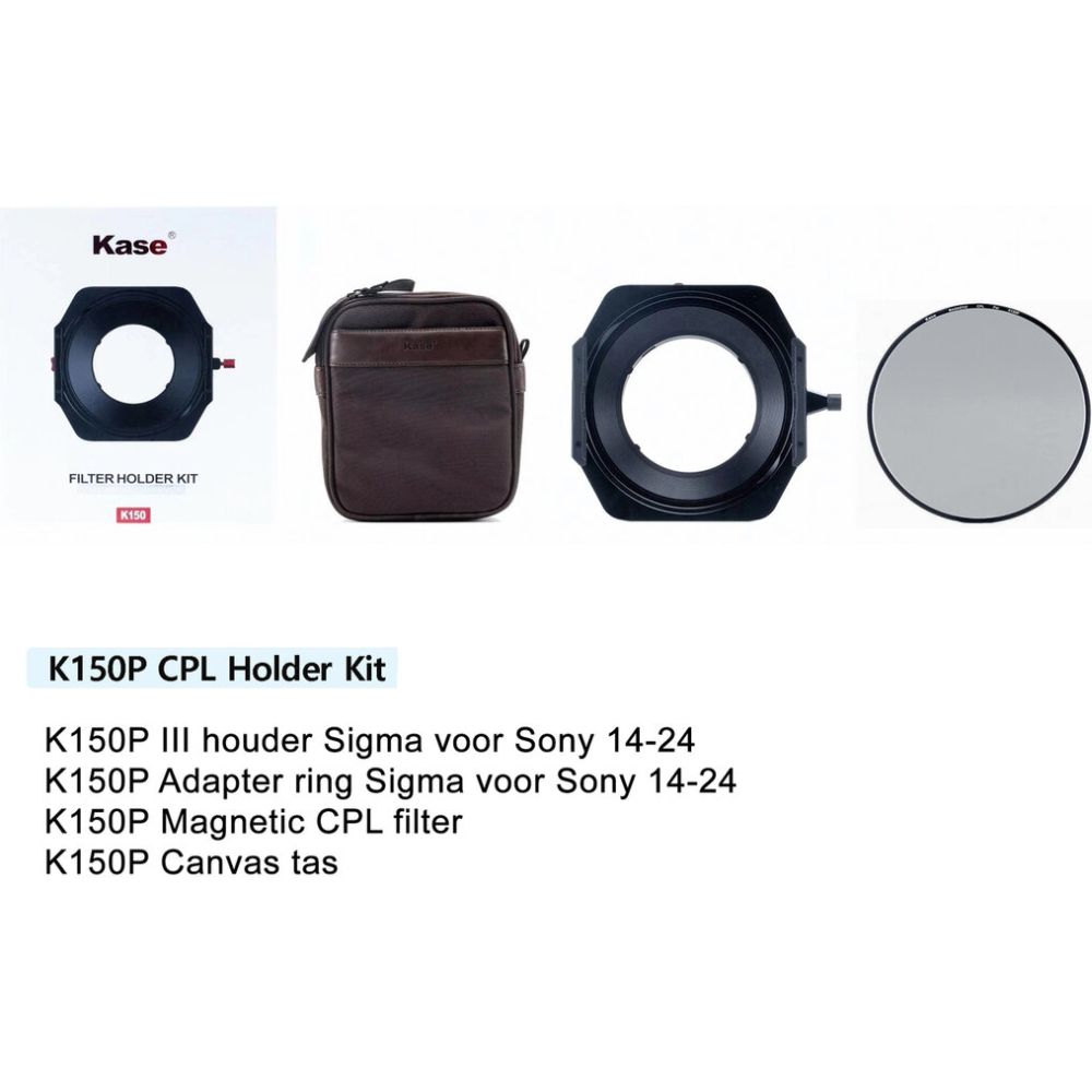 Kase K150P III Sigma 14-24 2.8 CPL KIT Sony Mount Halter+CPL+Tasche