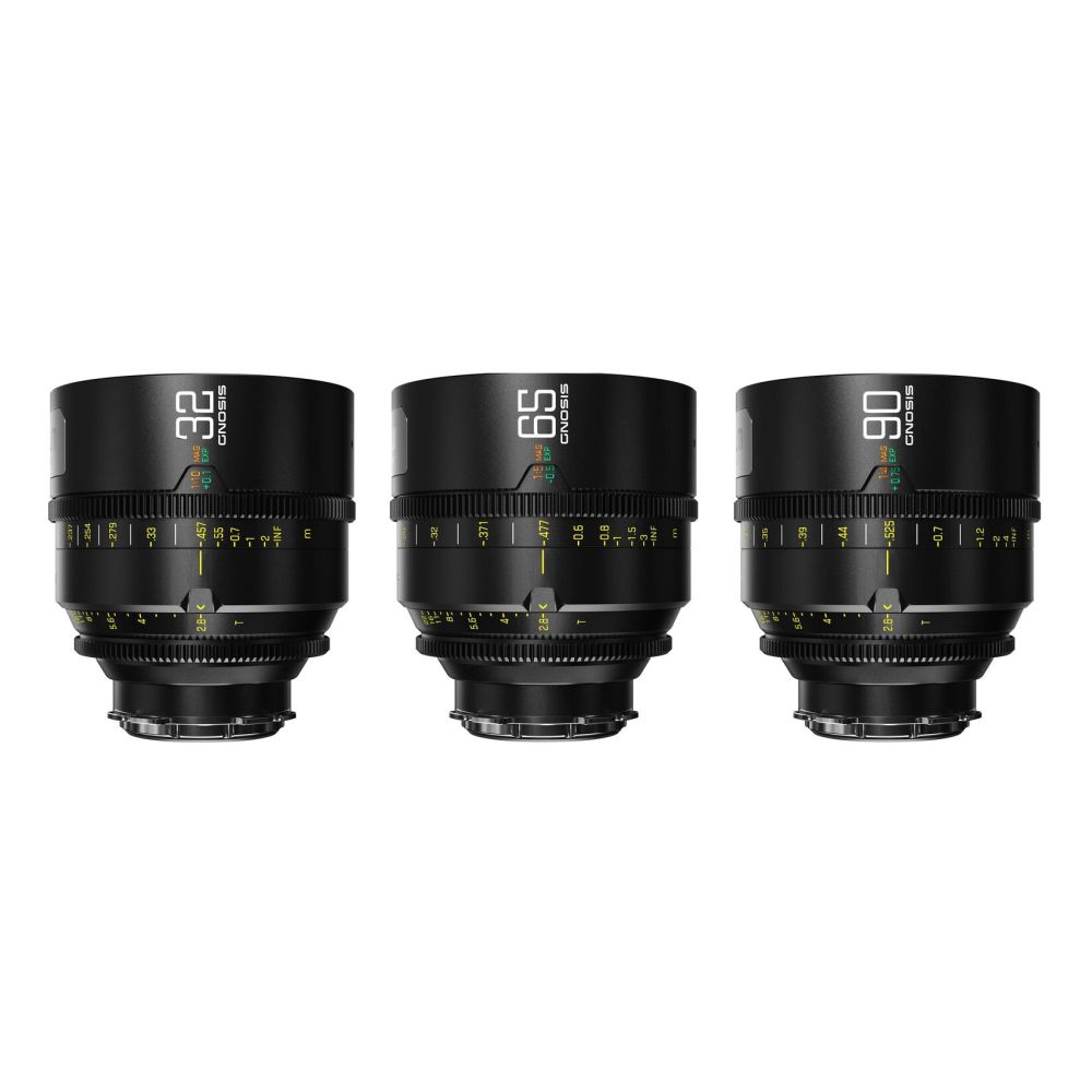DZOFilm Gnosis Makro 3-Objektiv-Kit (32mm/65mm/90mm T2.8) im Sicherheitskoffer - metrisch
