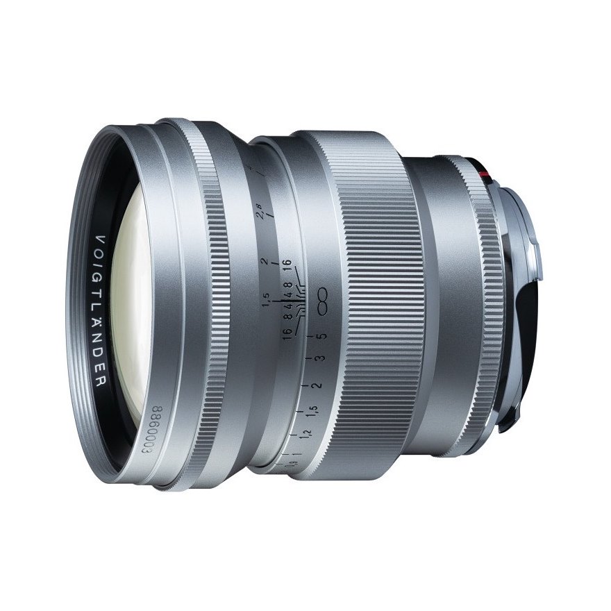 Voigtländer Nokton 75 mm ƒ/1,5 Silber