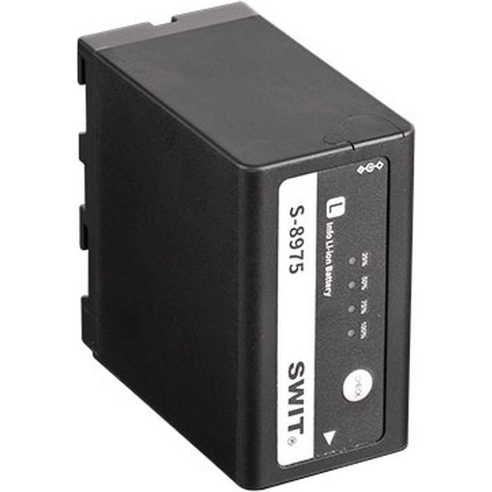 SWIT S-8975 75 Wh/10,4 Ah NP-F-Typ (Sony L-Serie) DV-Akku mit DC-Pol-Ein-/Ausgang
