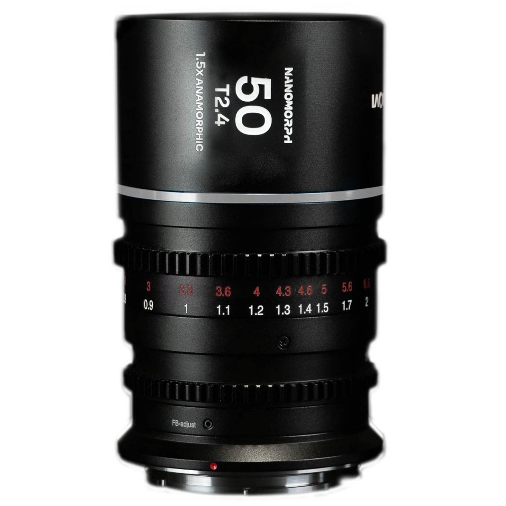 Laowa Nanomorph&nbsp;50 mm&nbsp;T2.4&nbsp;1.5X&nbsp;S35 (Silver) (Cine) MFT