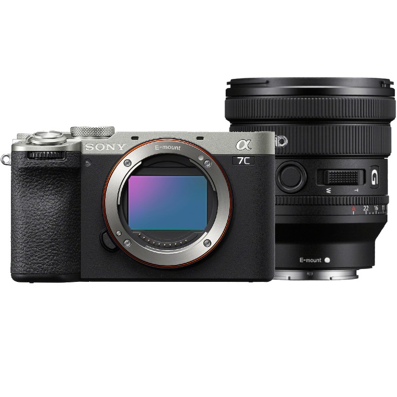 Sony Alpha 7C II Silber + 16-35mm F/4.0 G PZ