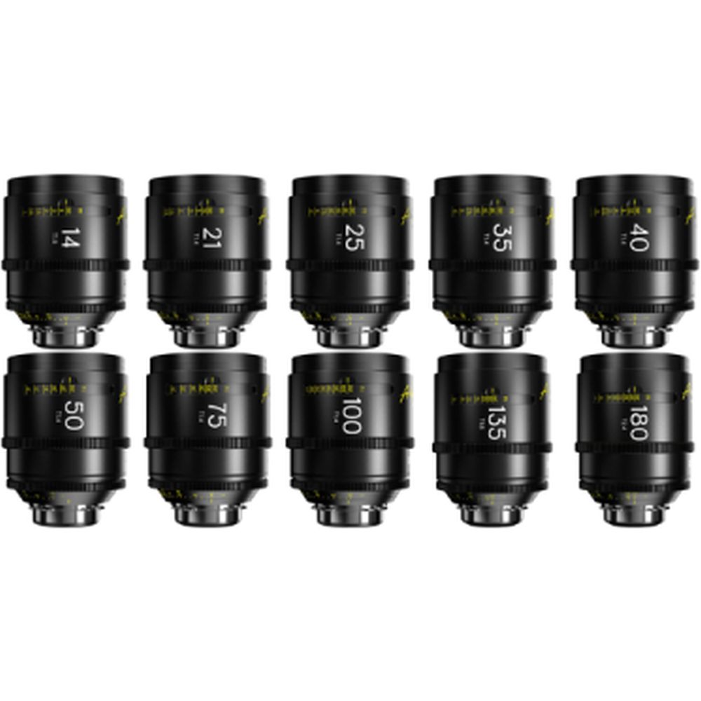 DZOFilm Arles 14/21/25/35/40/50/75/100/135/180mm FF/VV Prime Cine Objektiv PL-Mount (Meter)