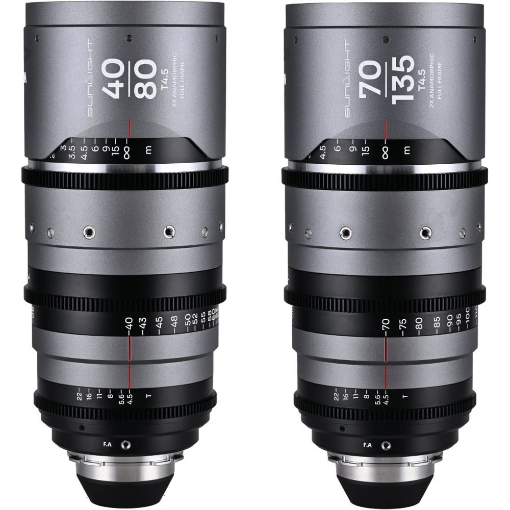 Laowa Sunlight FF 2x Anamorphic Zoom Bundle 40-80/70-135mm Silber